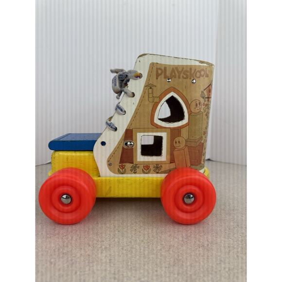 Vintage Playskool Pull‎ Toy Old Mother Who Lived in a Shoe - Picture 3 of 8